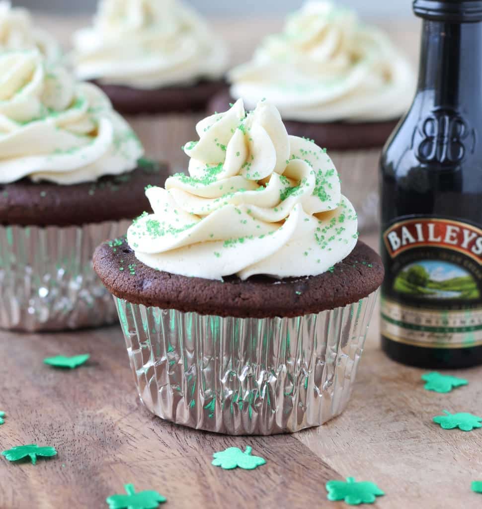 Guinness Chocolate Cupcakes Baileys Buttercream 1402251021 Dessert Recipes Using Guinness These adult dessert recipes using Guinness will put you in the St. Patrick's Day spirit.  Bring out the Irish in you by making one of these deliciously sweet dessert recipes using Guinness.